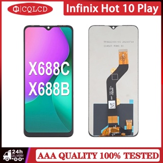 Infinix Hot 10 Play X688 LCD พร้อมกรอบหน้าจอสัมผัสดิจิทัล แบบเปลี่ยน