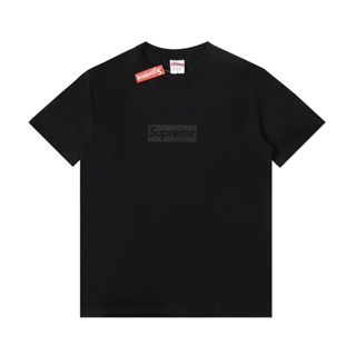 เสื้อยืดแขนสั้น พิมพ์ลายโลโก้ Supreme SS23 สําหรับผู้ชาย และผู้หญิง