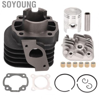 Soyoung Cylinder Piston Rings Kit  Aluminum Alloy Engine Cylinder Kit 40mm  for JOG50 50cc Motorcycle