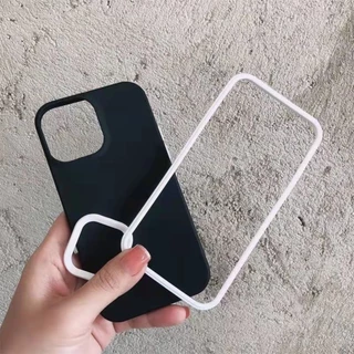 🔥🔥เคสโทรศัพท์ 3 in1 ซิลิโคนเหลวนุ่ม เคส TPU For iPhone 16 11 13 15 14 12 Pro Max Xr XS Max 7 8 Plus เคสประกบสีพื้นมาใหม่