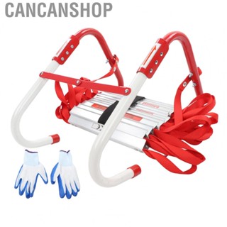 Cancanshop Escape Ladder  4M Height 300mm Tread Spacing Rope Ladder  for Emergency