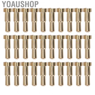 Yoaushop 30PCS  Connector Plug Brass Gold Plated RC  Banana Plug For