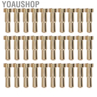 Yoaushop 30PCS  Connector Plug Brass Gold Plated RC  Banana Plug For