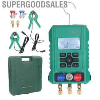 Supergoodsales Refrigerant Vacuum Pressure Gauge Set   Slip High Accuracy Over Pressure Range Protection Digital Manifold Gauge  for Construction