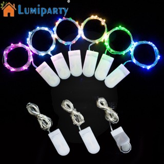 Lumiparty สายไฟหิ่งห้อย Led 20 ดวง สายทองแดง ใช้แบตเตอรี่ ยาว 2 เมตร สําหรับตกแต่งปาร์ตี้ งานแต่งงาน