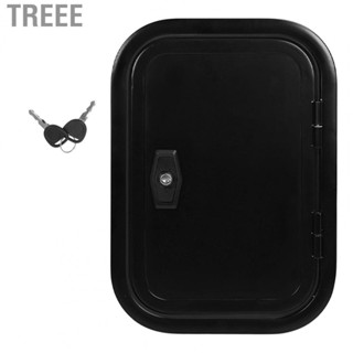 Treee RV Baggage Door  H500 W400mm Trailer Compartment Door 180 Degree Opening Rounded Corner Security Lock  for Motorhome