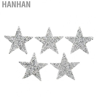 Hanhan Star Iron On   Cloth  5 Pcs  for Dresses for Hats Bags for T Shirts