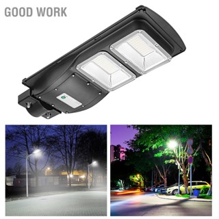 Good Work 60W LED พลังงานแสงอาทิตย์ Streetlight Radar Light Control Motion Sensor โคมไฟแสงสีขาว