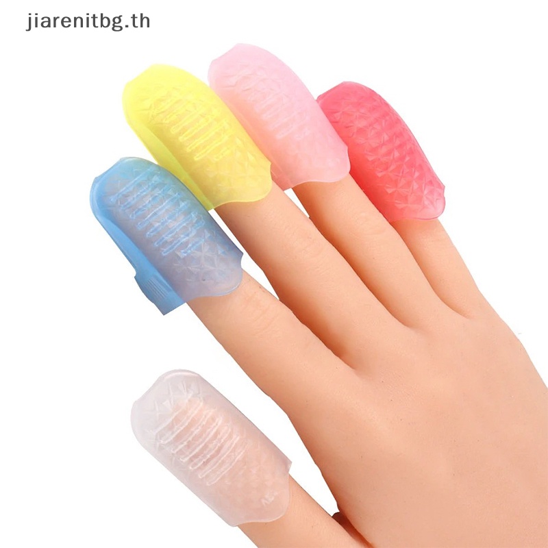 RENBG 5PCS พลาสติกเล็บ Soak Off UV Gel Art Polish Remover Wrap คลิปเครื่องมือ TH