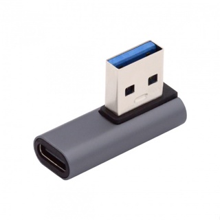 Xiwai อะแดปเตอร์ USB-C Type C ตัวเมีย มุมซ้าย 90 องศา เป็น USB 3.0 A ตัวผู้ สําหรับแล็ปท็อป เดสก์ท็อป