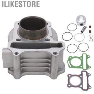Ilikestore Cylinder Piston Assembly Steel Alloy Piston Ring Gasket Kit for GY6‑60cc Go Karts Scooters