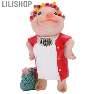 Lilishop Pig Statue Vivid Cute  Statues for Desktop Decoration