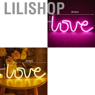 Lilishop Love Neon Sign PS Board and Acrylic Love Sign Lamp with Hanging Holes for Confession Marriage Proposal