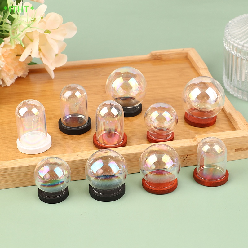 Itht> ชุดลูกบอลแก้ว ขนาดเล็ก แฮนด์เมด DIY สําหรับตกแต่งบ้านตุ๊กตา