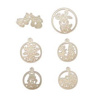 Sc แผ่นแม่แบบโลหะ ฉลุลายคริสต์มาส สําหรับตกแต่งสมุดภาพ การ์ด DIY