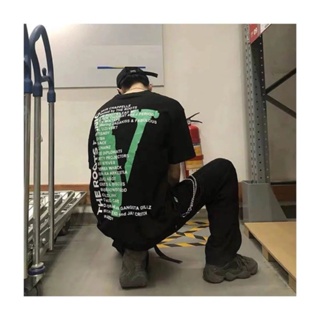 UNVP high quality Vlone Roots Philadelphia concert limited large V-shaped female printed short-sleeved T-shirt for men and women