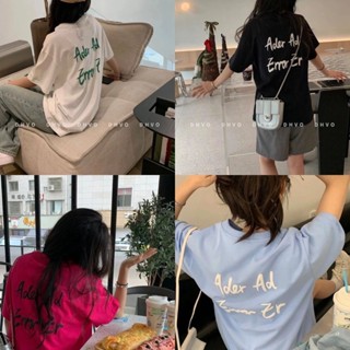 7VPX 2023 ADER four-color three-dimensional foaming graffiti letter couple short-sleeved T-shirt!