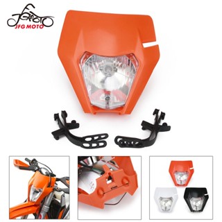 JFG moto HEADLIGHT UNIVERSAL For crf klx ktm honda yz xtz yamaha xr 125 250 150 S2 12V 35W motocross motorcycle