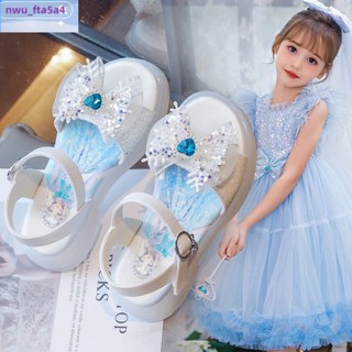 รองเท้าแตะที่มีน้ำหนักเบาของเด็กทารก Sandals Girls Summer 2023 ฤดูร้อนใหม่ Sandals Princess Ansha