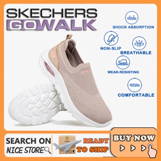 [[รองเท้าผู้หญิง]] Skechers_ Go-walk รองเท้าวิ่งลําลอง พื้นแบน ระบายอากาศ สําหรับผู้หญิง