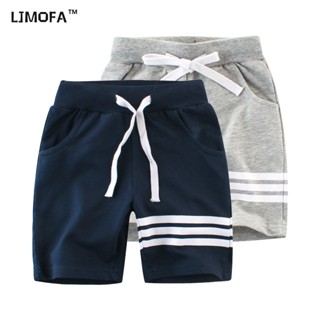 Ljmofa KIDS ส่งฟรี กางเกงขาสั้น กางเกงชายหาด แฟชั่นฤดูร้อน สําหรับเด็กผู้ชาย 1-9 ปี