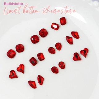 Buildvictor หินคริสตัล พลอยเทียม 3D หลากสี สําหรับตกแต่งเล็บ DIY 20 ชิ้น TH