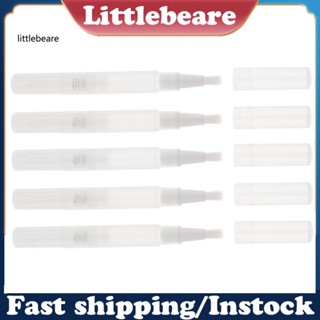 &lt;littlebeare&gt; หลอดเปล่า สําหรับใส่เครื่องสําอาง ลิปกลอส ขนตา 3 มล. 5 ชิ้น