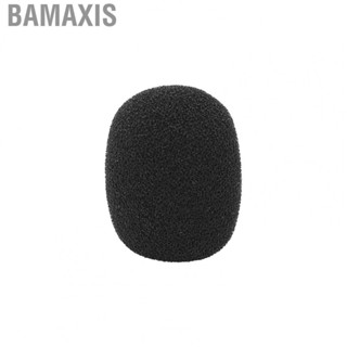 Bamaxis Microphone Windscreen  Lightweight High-density Sponge Lapel Headset Cover Mini Effective Black for Performance Concert