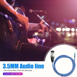 [ElectronicMall01.th] #อะแดปเตอร์ไมโครโฟน TRS 1/8 นิ้ว Male Stereo to XLR 3Pin Male ขนาด 1 3 ม. 3.5 มม.