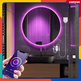 Tuya Rgb Led Neon Strip รีโมทคอนโทรลไร้สายที่ใช้ร่วมกันได้กับบลูทูธหลอดไฟนีออนฟังก์ชั่นการตั้งค่าเวลาตกแต่งสวนกลางแจ้งแคนยอน