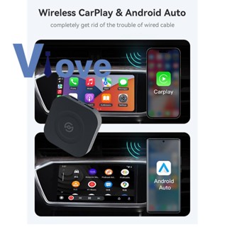 อะแดปเตอร์เครื่องเล่นมัลติมีเดียไร้สาย CarPlay Ai Box Mini Android 11.0 WIFI Audio Netflix Music&amp;MV สําหรับรถยนต์ 1 ชุด