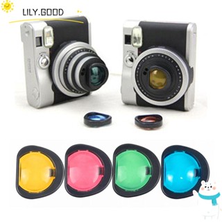 Lily ฟิลเตอร์กระจก คุณภาพสูง หลากสี สําหรับกล้อง Instax Mini90 4 ชิ้น