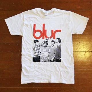 เวรเอ้ย  เสื้อยืดพิมพ์ลายแฟชั่น Summwe เสื้อยืดแขนสั้น ผ้าเรยอน พิมพ์ลายวง Blur Leisure Era แฟชั่นสําหรับผู้ชาย