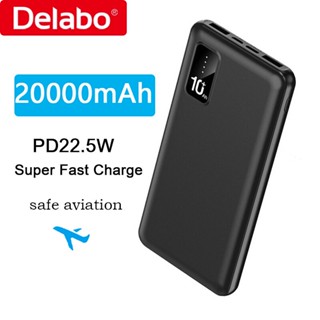 Delabo K024 พาวเวอร์แบงค์ ความจุสูง 10000 20000mAh บางพิเศษ แบบพกพา