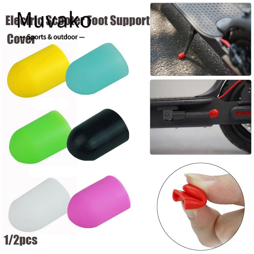 Muvako  ปลอกซิลิโคนรองรับเท้า 10 สี อุปกรณ์เสริม สําหรับสกูตเตอร์ไฟฟ้า Xiaomi M365 1 2 ชิ้น