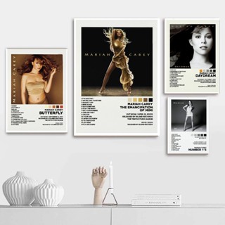 โปสเตอร์ พิมพ์ลาย Mariah Carey Butterfly Emancipation Music สําหรับตกแต่งบ้าน ห้อง ของขวัญ