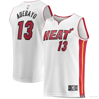 เสื้อกีฬาแขนกุด ลายทีม NBA Miami Heat Adebayo Classic Jersey พลัสไซซ์ สําหรับผู้ชาย และผู้หญิง 2022