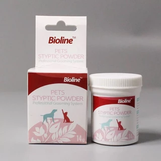 Bioline ผงห้ามเลือด ไบโอไลน์แป้งตกแต่งเล็บ ใช้โรยหลังตัดเล็บ เมื่อมีแผล ลดปวดแผล สำหรับสัตว์เลี้ยง