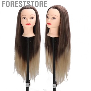 Foreststore Model Head Easy To Use Long Soft Hair Training for Hairdressing