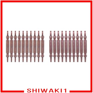 [Shiwaki1] ชุดดอกสว่านไขควง หัวหกเหลี่ยม 1/4 นิ้ว 10 ชิ้น