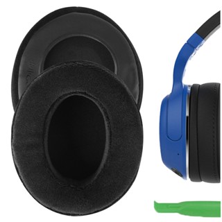 Geekria แผ่นครอบหูฟังไร้สาย แบบเปลี่ยน สีดํา สําหรับ Skullcandy Hesh Hesh 2.0 Hesh 2