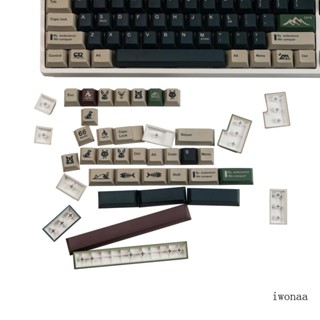 Iwo ปุ่มกดคีย์บอร์ด GMK ย้อมสี DIY สําหรับคีย์บอร์ด Cherry MX Mechanical 142 ชิ้น