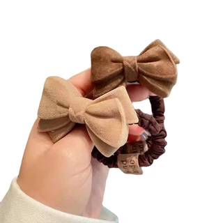 เครื่องประดับผมเชือกผม Influencer Temperament Bow Love Ball หางม้าหัวเชือก 2024