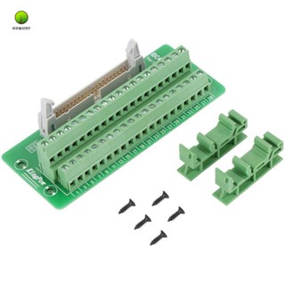 Idc40p ปลั๊กเทอร์มินัลบล็อกเชื่อมต่อ PLC 40Pin พร้อมตัวยึด สําหรับ PLC DIN Rail Mount