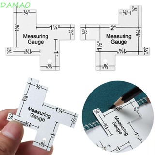 DAMAO ไม้บรรทัดโลหะ สําหรับเย็บผ้า|อุปกรณ์เย็บผ้า