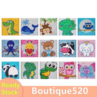 [boutique520.th] ภาพวาดปักเพชร พลอยเทียม รูปการ์ตูนสัตว์ DIY