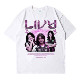 ร้อน 3 oversize T-shirt เสื้อยืด พิมพ์ลาย Livy RENATA ALTEREGO | เสื้อยืด สไตล์วินเทจ | Bootleg OVERSIZE ESPORT S-5XL