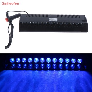 [Smileofen] ใหม่ ไฟกระพริบเตือนฉุกเฉิน LED 12 ดวง สีฟ้า สําหรับติดกระจกรถยนต์