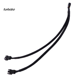 Turbobo สายเคเบิ้ล CPU 3 Pin Y-Splitter Dual Power สําหรับพัดลมระบายความร้อนคอมพิวเตอร์