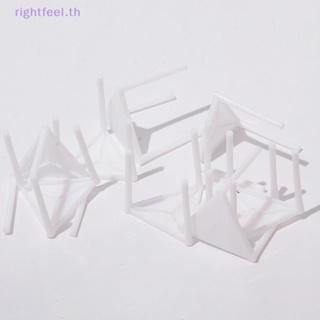 Rightfeel.th ขาตั้งกล้องพลาสติก สีขาว สําหรับวางพิซซ่า 100 ชิ้น